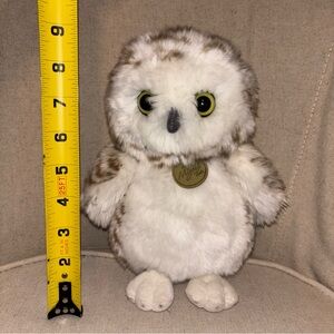 2019 Aurora Miyoni Tots Plush Snowy Owlet 9in Realistic Stuffed Toy Owl